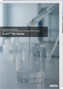 S-LEC™ AS Series brochure cover showing liquid resin handling