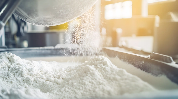 White powder processing supports functional resin material preparation