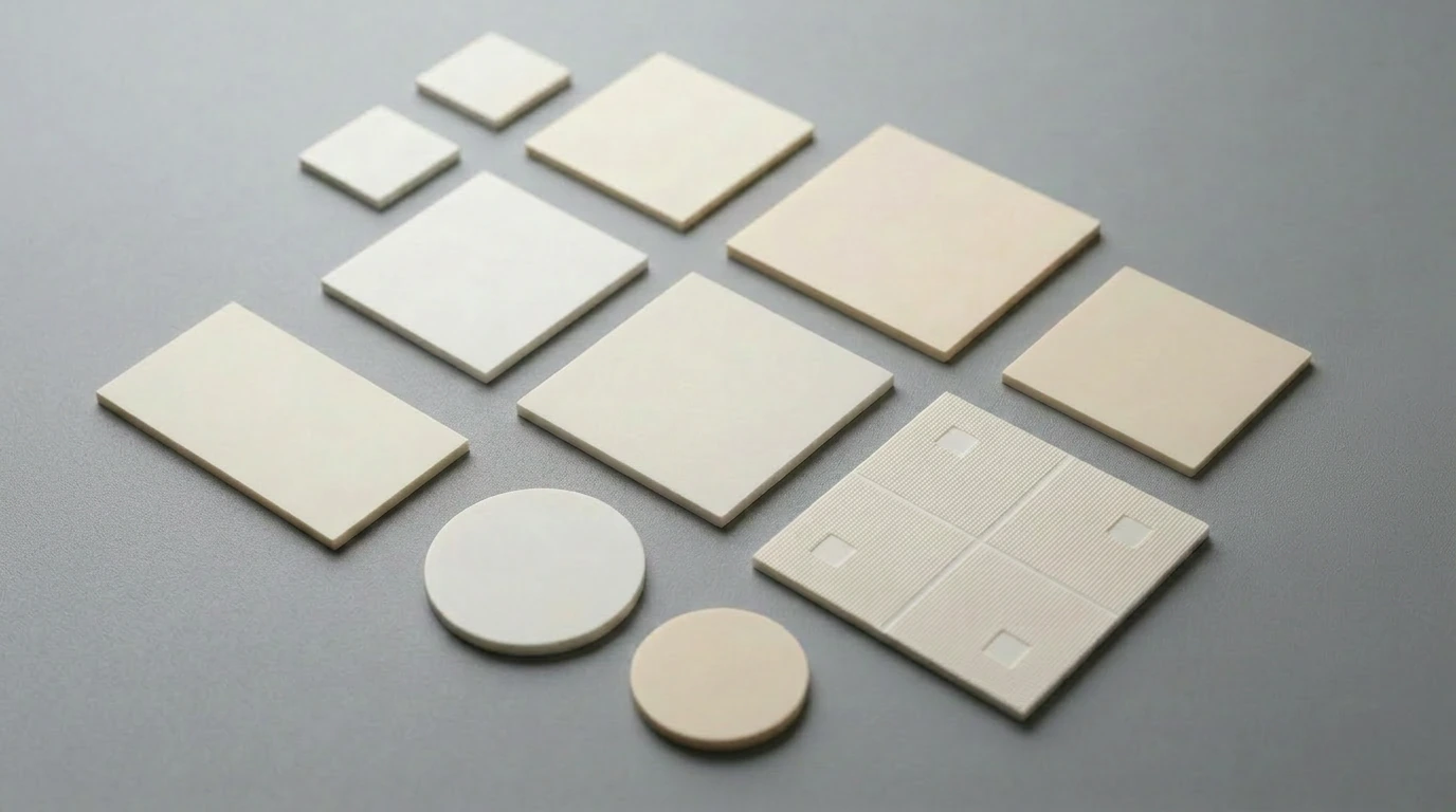 Shaped material samples represent formulation possibilities for resin applications