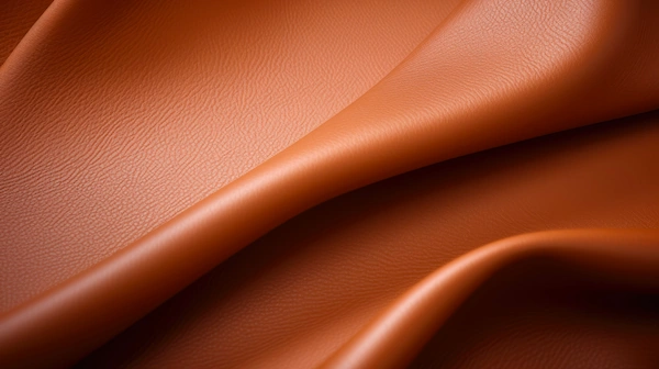 Smooth synthetic leather surface illustrating coating and finishing on flexible substrates