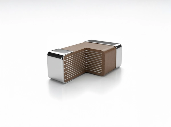 Cutaway component shows multilayer structure for electronic material applications