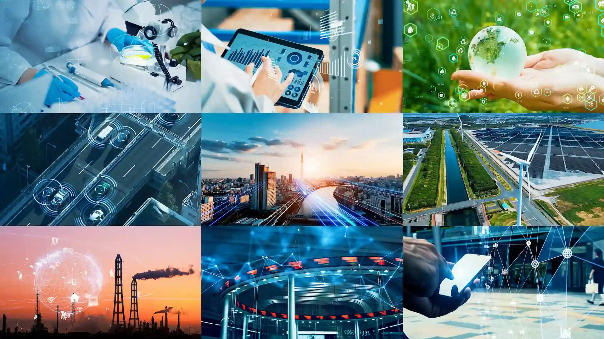 Multiple technology fields shown as potential contexts for resin solutions