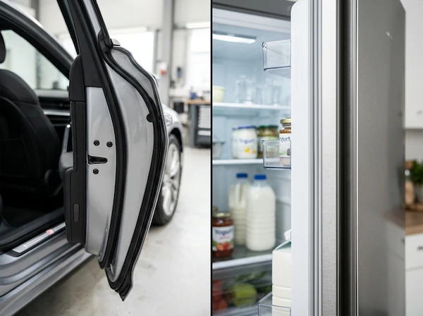 Automotive and refrigerator door sealing applications