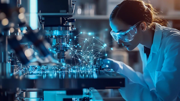 Molecular science visualization connected to resin material development