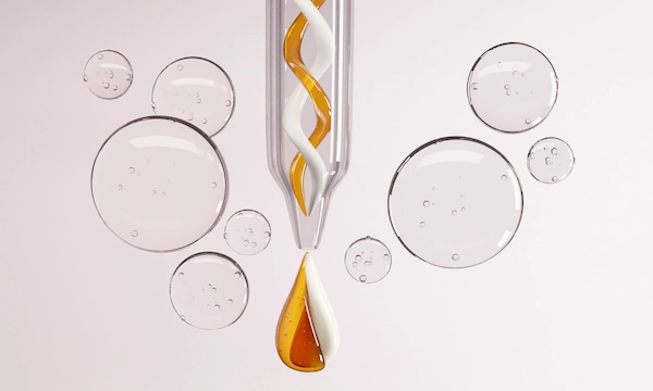Liquid resin sample is dispensed for formulation testing