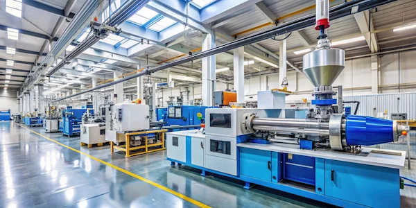 Industrial production line supports functional resin material processing