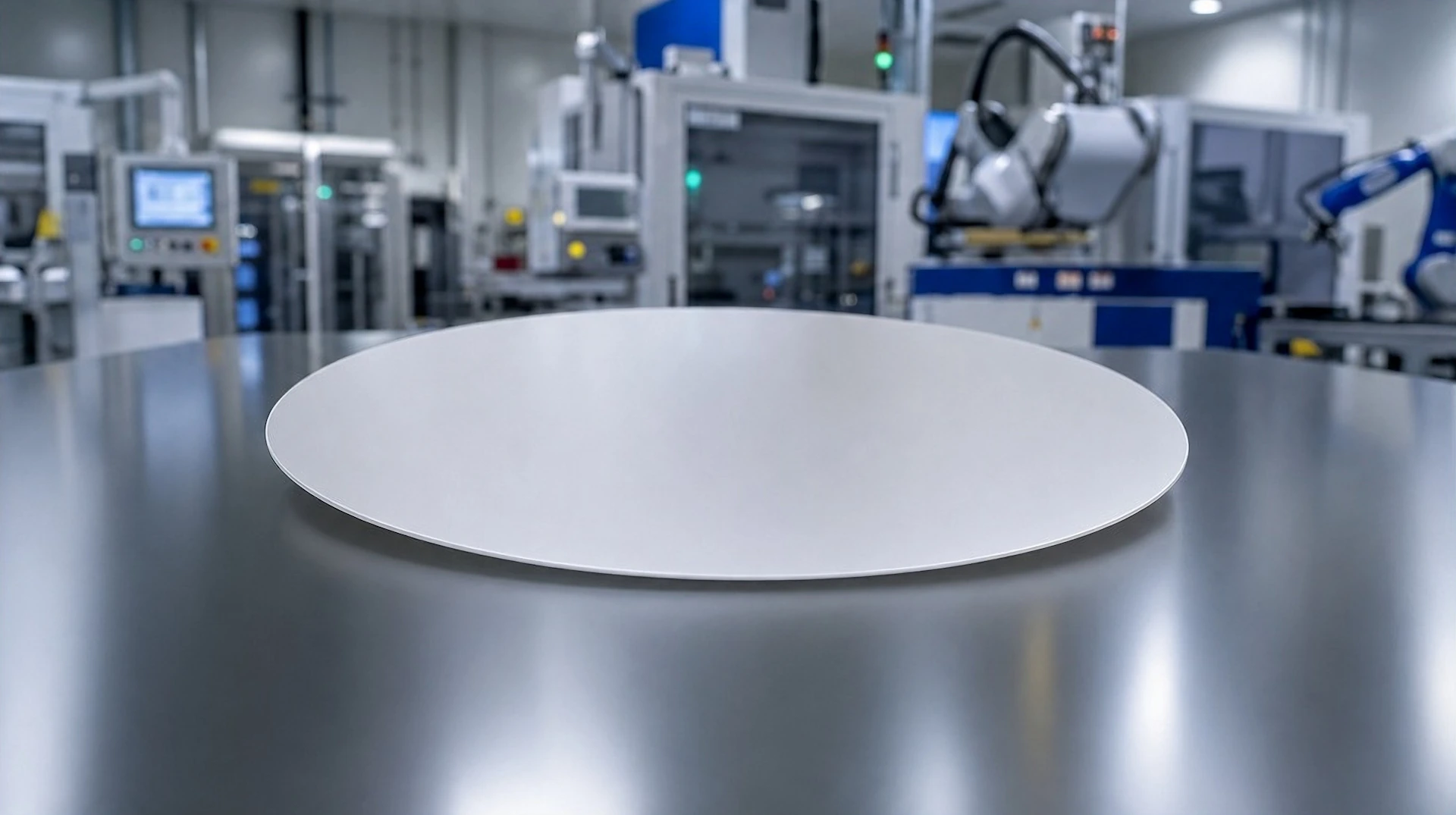 Circular support substrate used in precision manufacturing processes